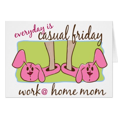 Work at Home Mom Greeting Card by traci_designs