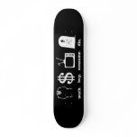work buy consume die custom skateboard