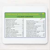 Work Calories Mousepad