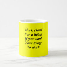 Work hard mugs