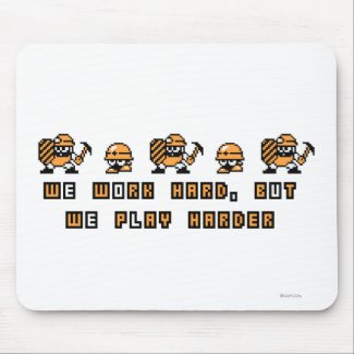 Work Hard Play Hard Mousepad