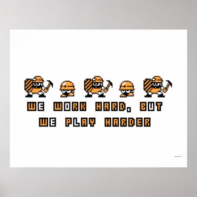 Work Hard Play Hard on Work Hard  Play Hard Poster From Zazzle Com