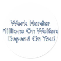 Work Harder Anti Obama Sticker by antiobamastuff Work Harder Anti Obama Sticker