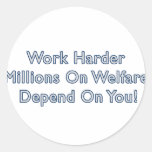 Work Harder Anti Obama Sticker