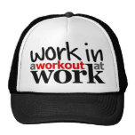 Work In A Workout At Work hats