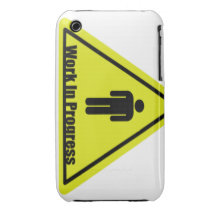 Work in Progress Sign iPhone 3 Case-Mate Cases