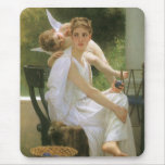 Work Interrupted by William Adolphe Bouguereau Mouse Pad