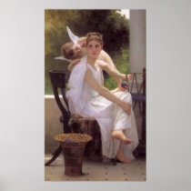 Work Interrupted, William-Adolphe Bouguereau Poster