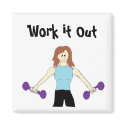 Work it Out magnets by seashell2 Work it Out magnets
