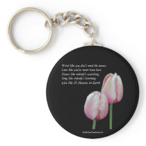 Work Love Dance Sing Live  Affirmation Keychain