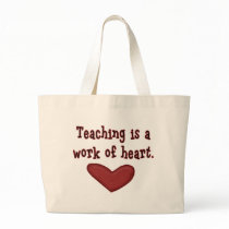 Work of Heart Teacher Canvas Tote Bag