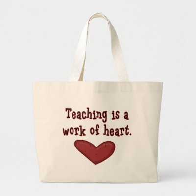 Work of Heart Teacher Canvas Tote Bag