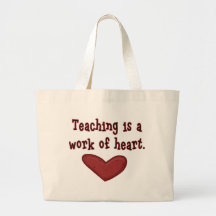 Work of Heart Teacher Canvas Tote Bag