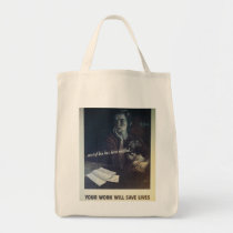 Work Saves Lives World War 2 bags