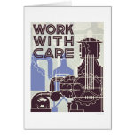 Work With Care 1937 WPA Card