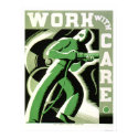 Work With Care 1937 WPA posters