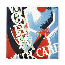 Work With Care magnets by akaJUSTIN Work With Care magnets