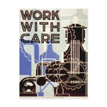 Work With Care postcards