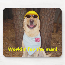 Work! Work! Work! Mouse Pad