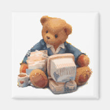 Work Work Work Refrigerator Magnet