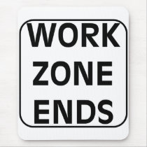 Work Zone Ends Mouse Pad mousepads
