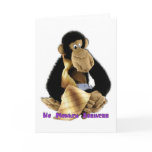 Workaholic Monkey Greeting Card