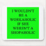 workaholic mouse mats