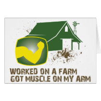 Worked on a Farm Card