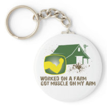 Worked on a Farm Keychain