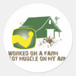 Worked on a Farm Stickers