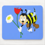 Worker Bee and Flower Mousepad