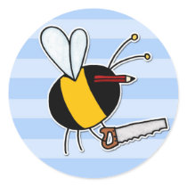 worker bee - carpenter stickers