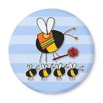 worker bee - crossing guard magnets by cfkaatje worker bee - crossing guard magnets