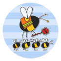 worker bee - crossing guard stickers