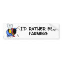 worker bee - farmer bumper stickers by cfkaatje worker bee - farmer bumper stickers