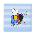 worker bee - farmer magnets by cfkaatje worker bee - farmer magnets