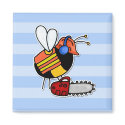worker bee - lumberjack magnets