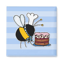worker bee - pastry chef magnets by cfkaatje worker bee - pastry chef magnets