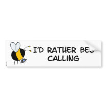 worker bee - phone sales bumper stickers