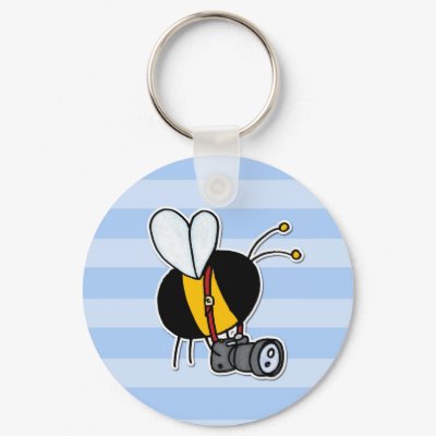 worker bee - photographer keychain by cfkaatje