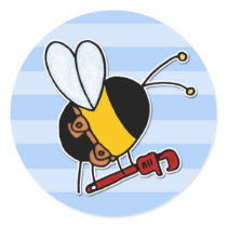 worker bee - plumber stickers by cfkaatje worker bee - plumber stickers