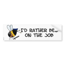 worker bee - police officer bumper stickers by cfkaatje worker bee - police officer bumper stickers