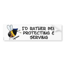 worker bee - police officer bumper stickers by cfkaatje worker bee - police officer bumper stickers