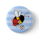 worker bee - postal worker buttons