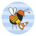 worker bee - road worker stickers