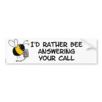 worker bee - sales bumper stickers