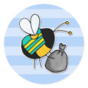 worker bee - sanitation worker stickers by cfkaatje worker bee - sanitation worker stickers
