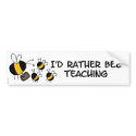 worker bee - teacher bumper stickers