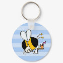 worker bee - waitress keychains