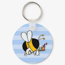 worker bee - waitress keychains